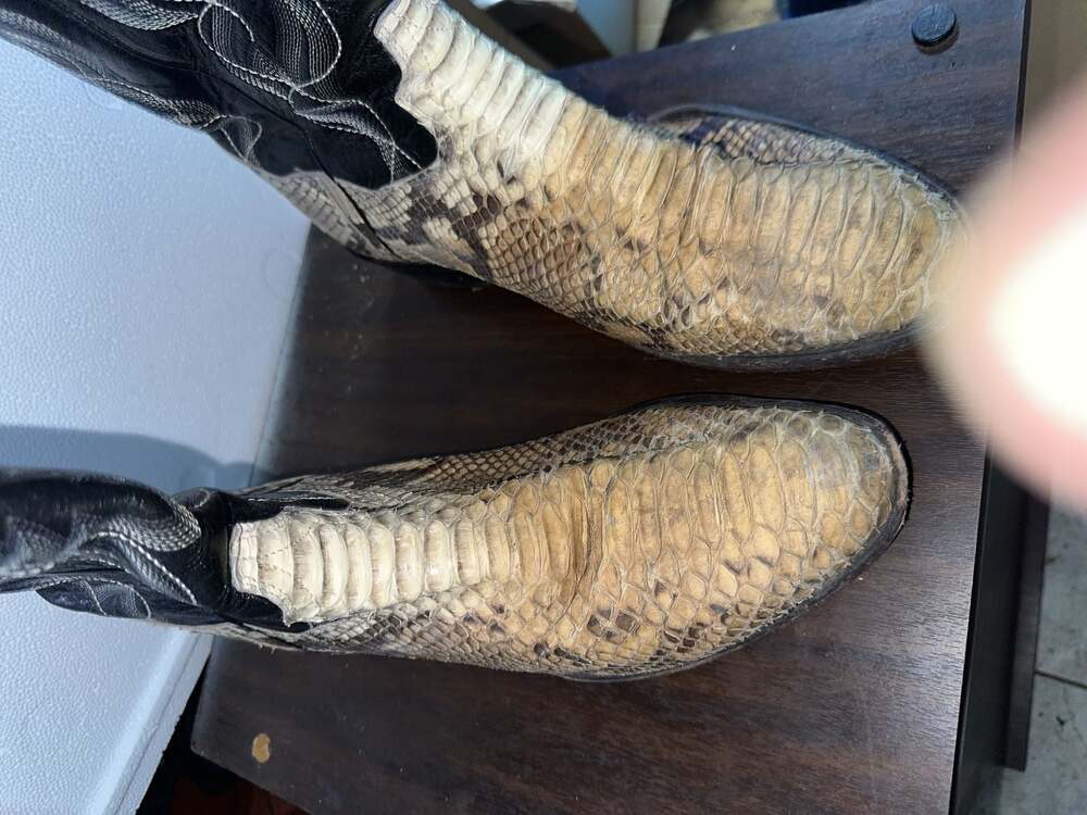 Dan Post DP3036 Men's Snakeskin Western Cowboy Boots Size 12 - Picture 9 of 16